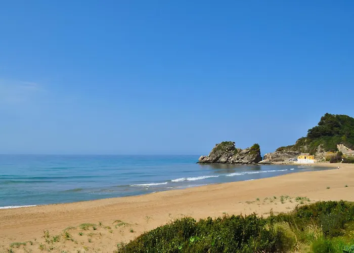 Apartments, Adult And Childrens Pool, Sea View - Beach, Corfu 펠레카스